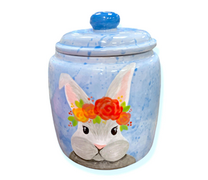 Westchester Watercolor Bunny Jar