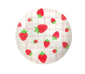 Westchester Strawberry Plaid Plate