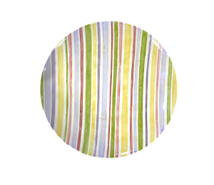 Westchester Striped Fall Plate