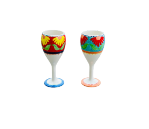 Westchester Floral Wine Glass Set